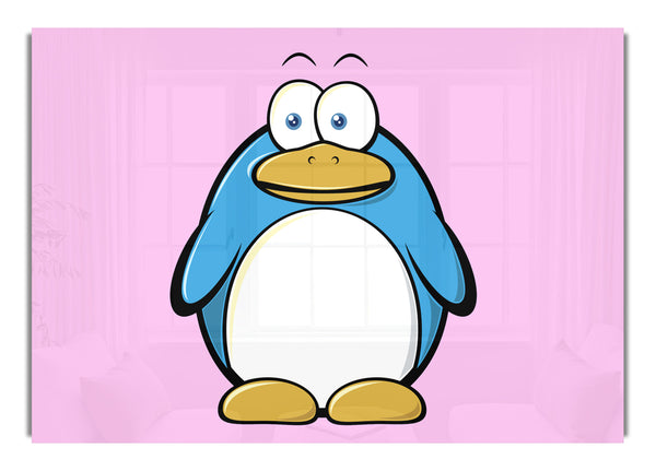 Funny Penquin Standing Pink