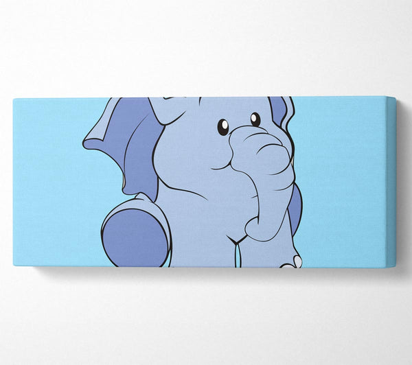 Happy Baby Elephant Baby Blue