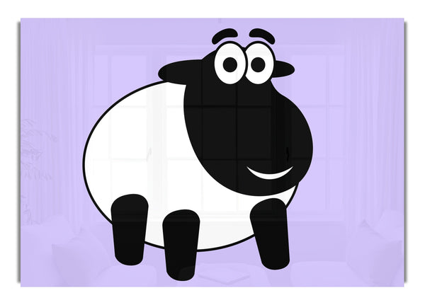 Happy Cartoon Sheep Lilac