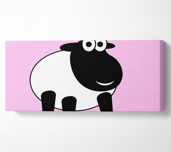 Happy Cartoon Sheep Pink