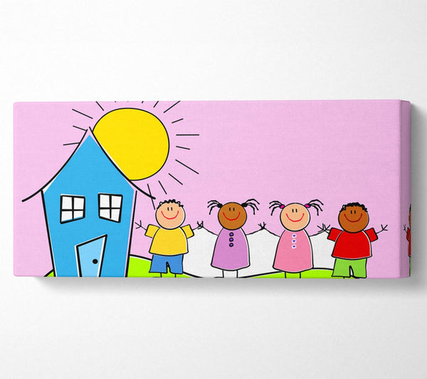 Happy Children In The Sun Pink