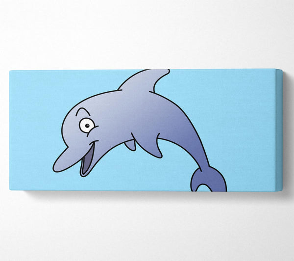 Happy Dolphin Baby Blue