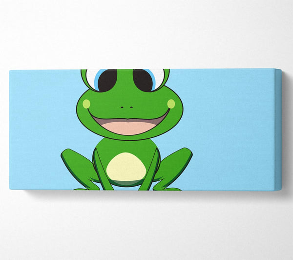 Happy Frog Ready To Leap Baby Blue