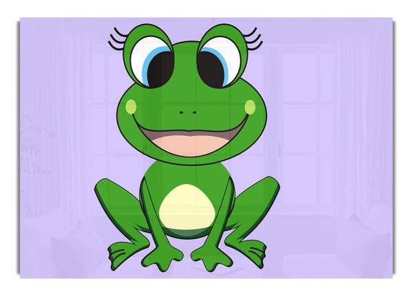 Happy Frog Ready To Leap Lilac