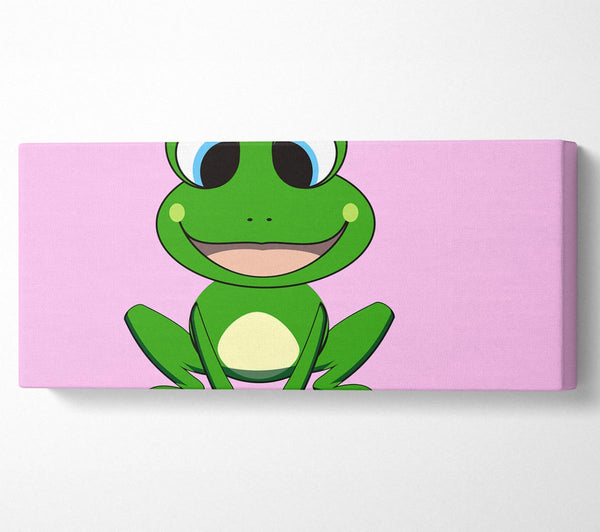 Happy Frog Ready To Leap Pink
