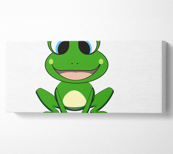 Happy Frog Ready To Leap White
