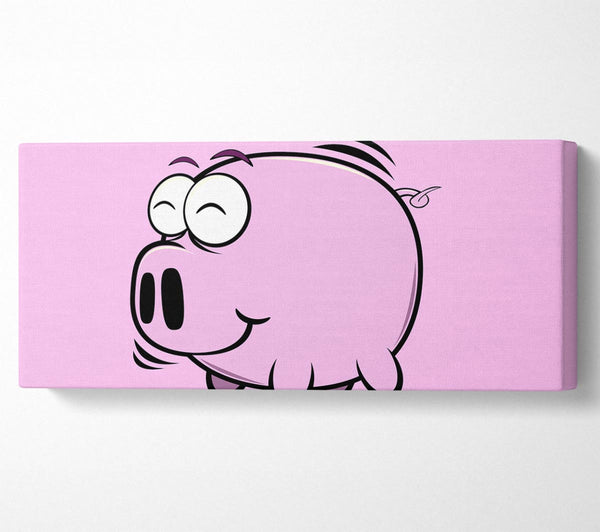 Happy Pig Smiling Pink