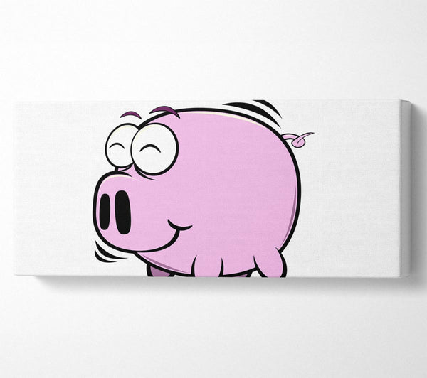 Happy Pig Smiling White