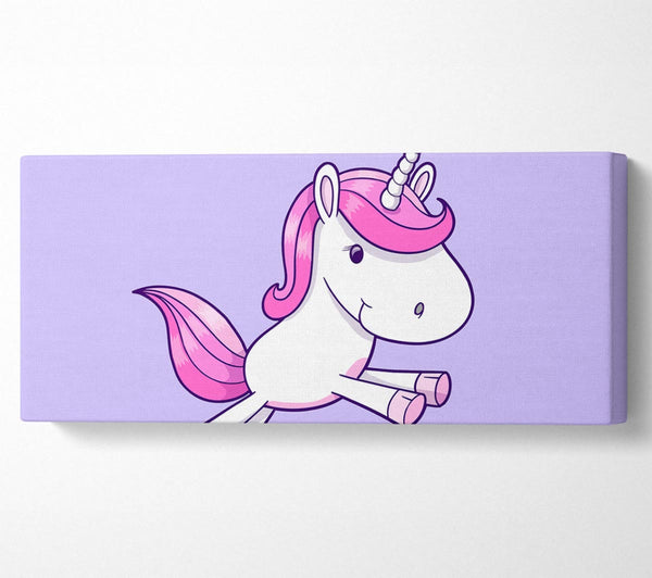 Springendes Einhorn Lila