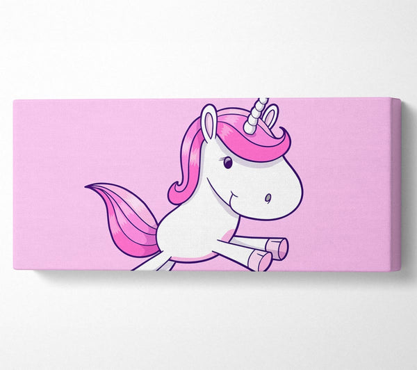 Springendes Einhorn Rosa