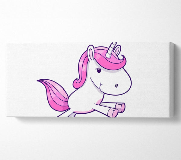 Springendes Einhorn Weiß