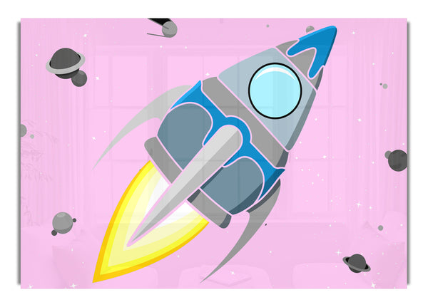 Rocket Ship Pink