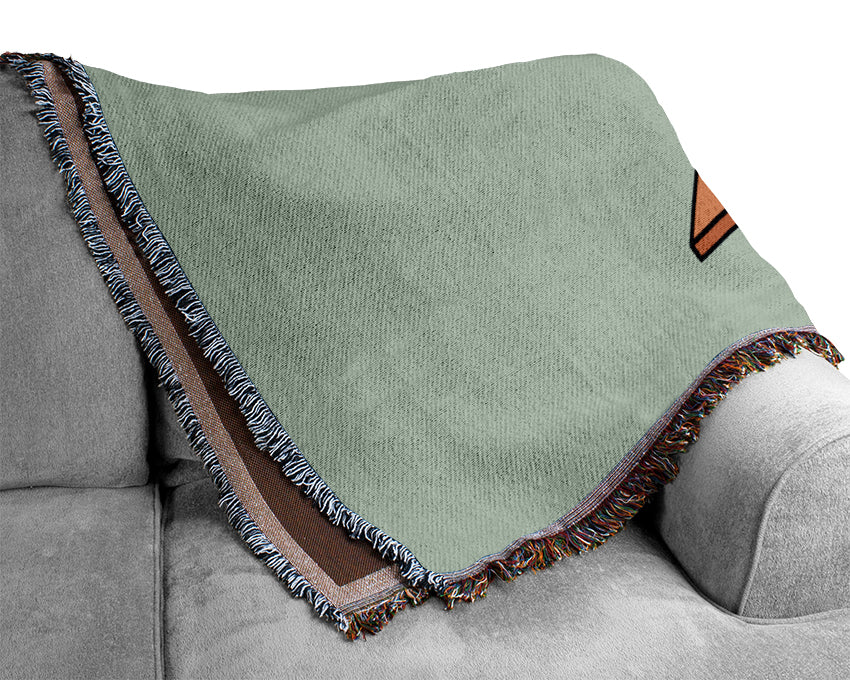 Sad Duck Baby Blue Woven Blanket