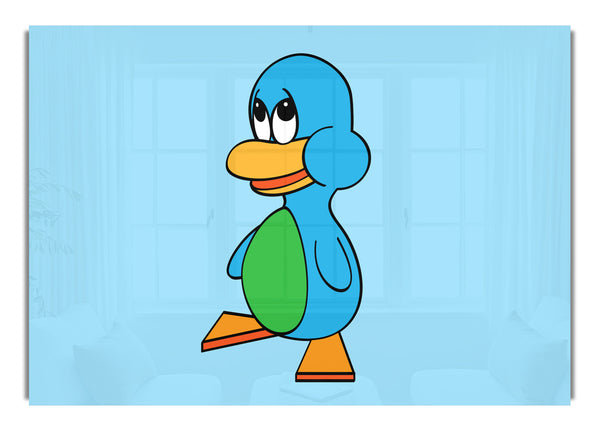 Sad Duck Baby Blue