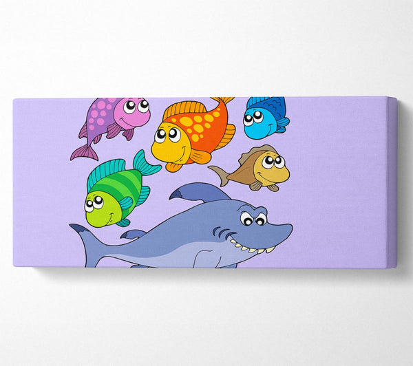 Hai und Fisch Flieder