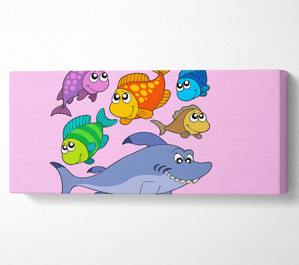 Hai und Fisch Rosa