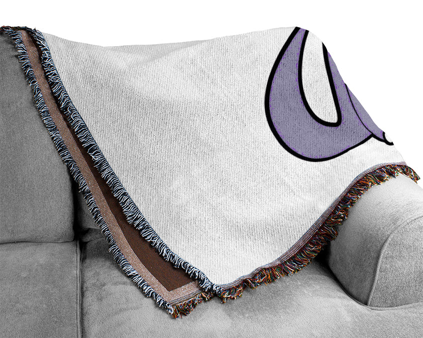 Tall Dinosaur Pink Woven Blanket