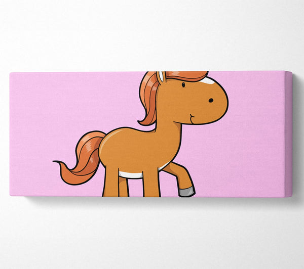 Gehendes Pony Pferd Rosa
