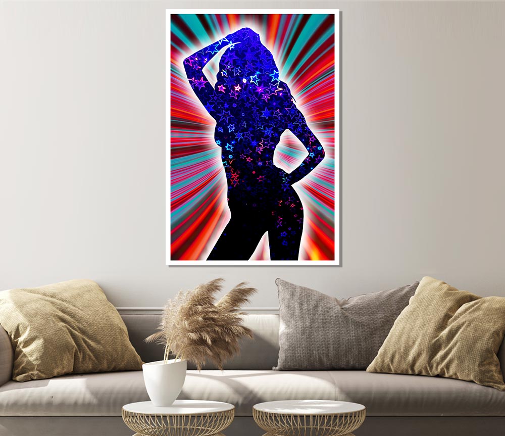 Energy Of A Woman Print Poster Wall Art