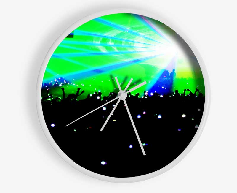 Green Rave Clock - Wallart-Direct UK