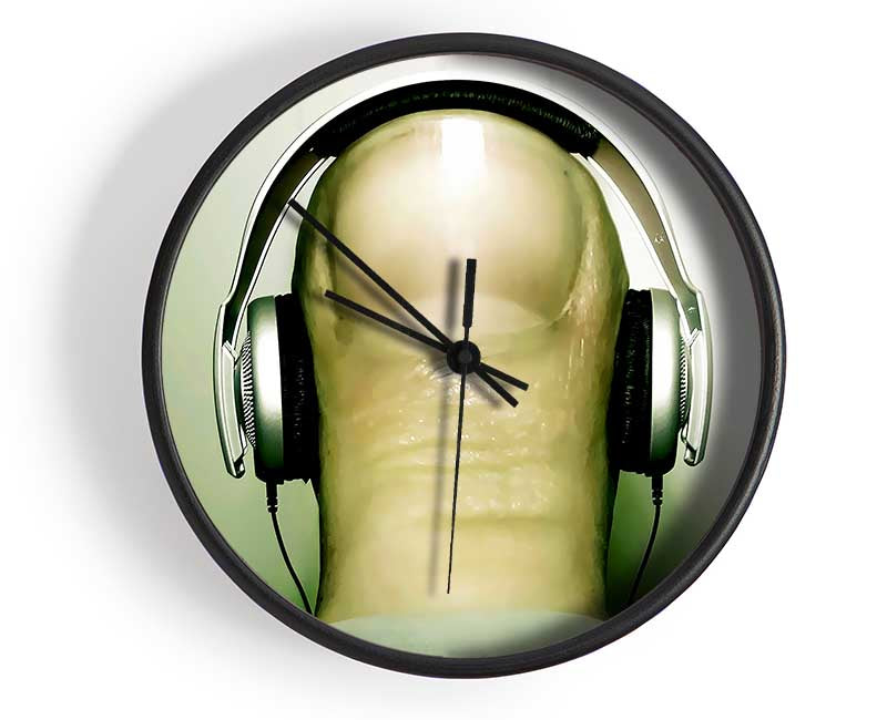 Thumb Headphones Clock - Wallart-Direct UK