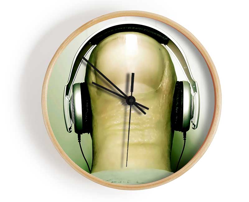 Thumb Headphones Clock - Wallart-Direct UK