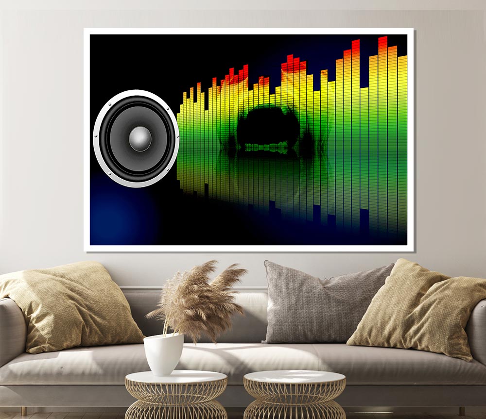 Equalizer Mouth Print Poster Wall Art