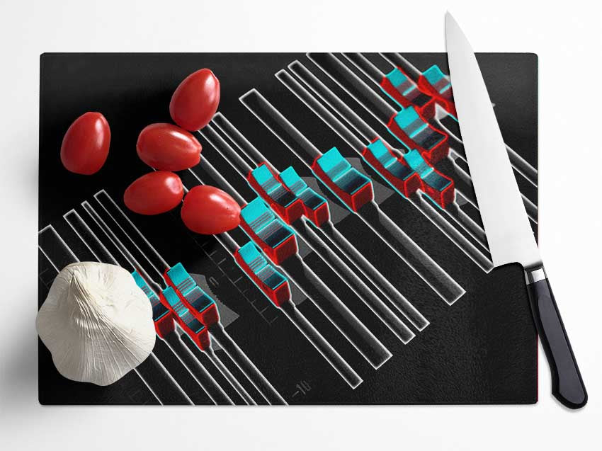 Equalizer Desk Retro Glass Chopping Board