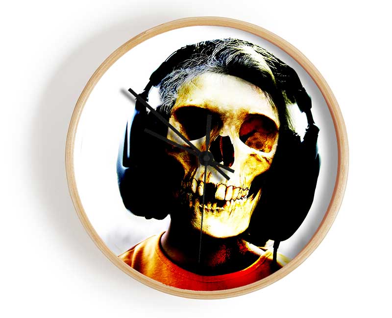 Headphone Skeleton Clock - Wallart-Direct UK