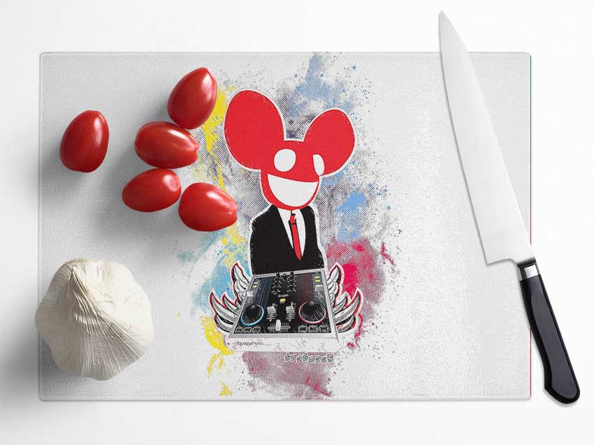 Mouse It Up Glass Chopping Board