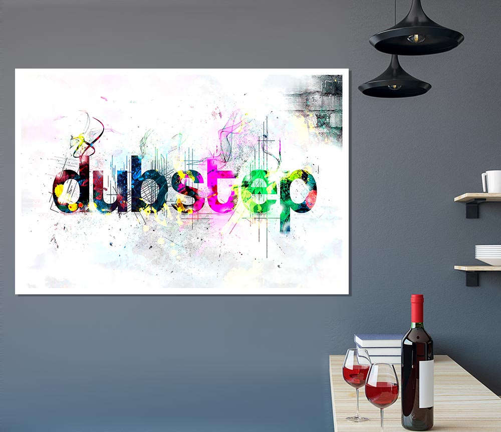 Dubstep Coloured Print Poster Wall Art
