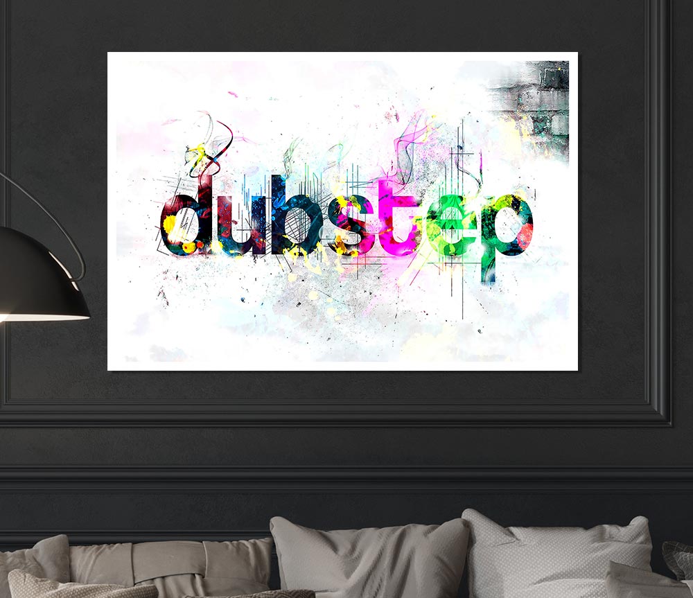 Dubstep Coloured Print Poster Wall Art