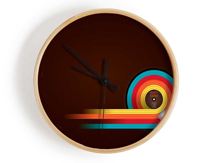 Groovy Record Clock - Wallart-Direct UK