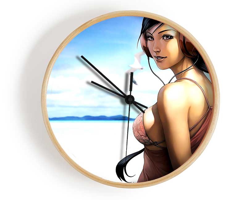 Music Girl Clock - Wallart-Direct UK