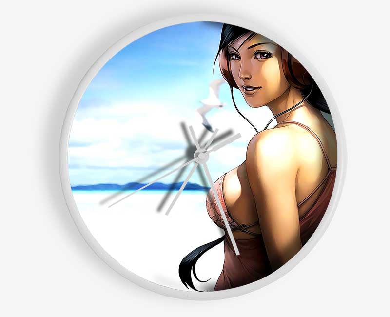 Music Girl Clock - Wallart-Direct UK