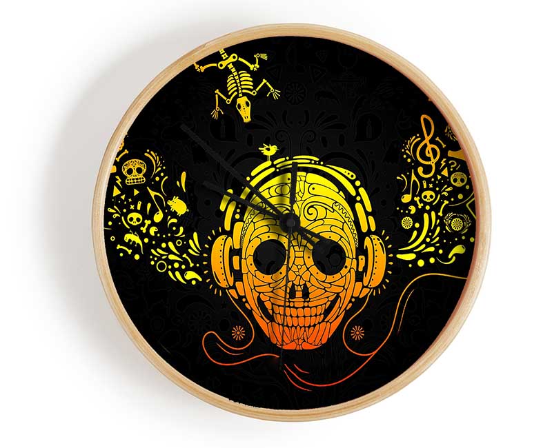 Skeleton Heads Clock - Wallart-Direct UK