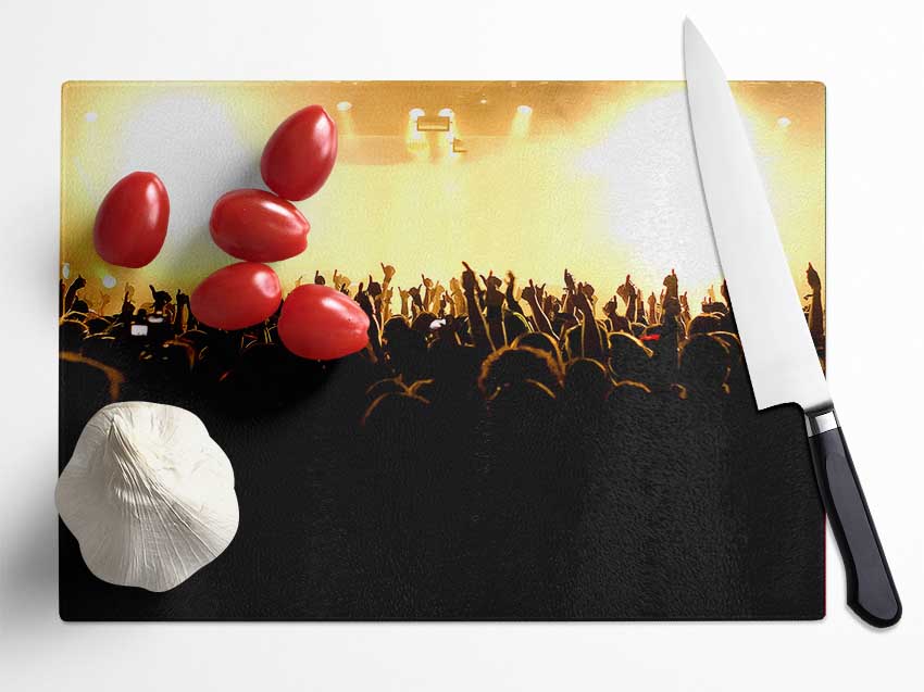 Concert Musical Freedom Glass Chopping Board