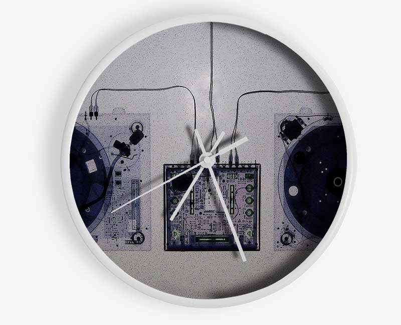 Translucent Dj Console Mixer Clock - Wallart-Direct UK