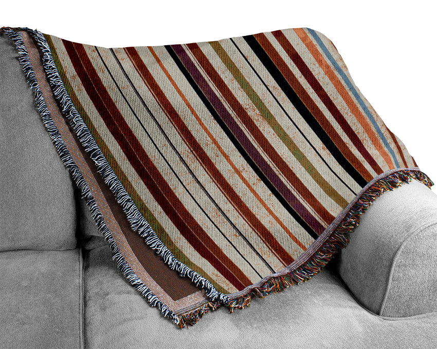 Halloween Stripes Woven Blanket