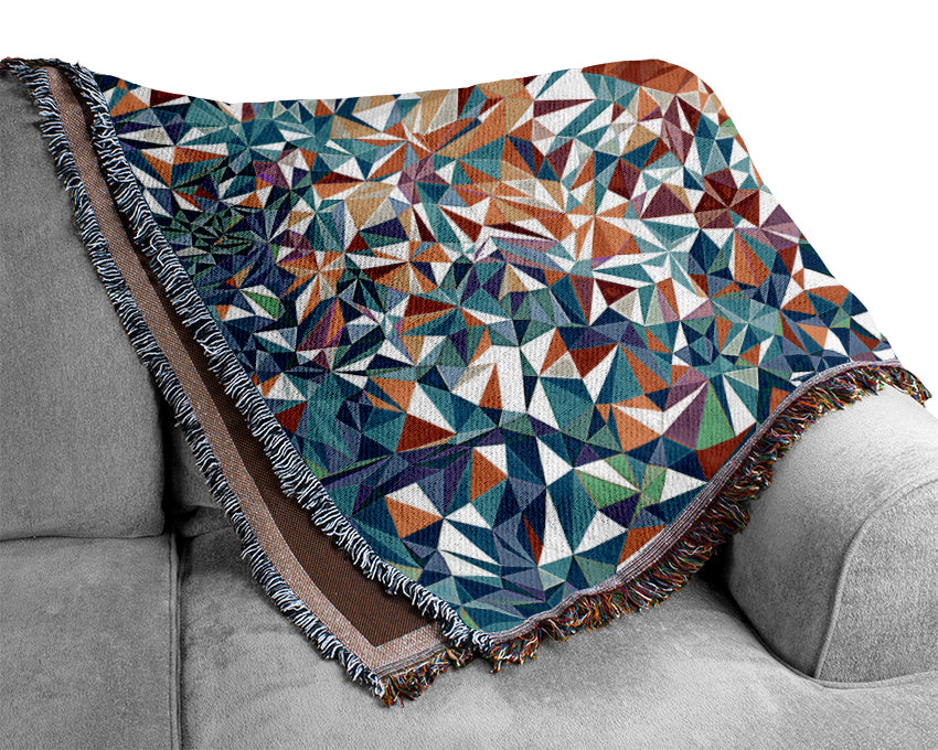 Love Heart Glass Woven Blanket