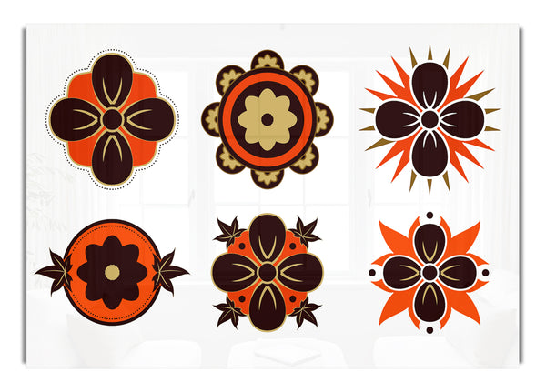 Orange And Brown Flower Heads