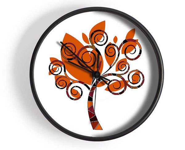 Orange Tree Clock - Wallart-Direct UK