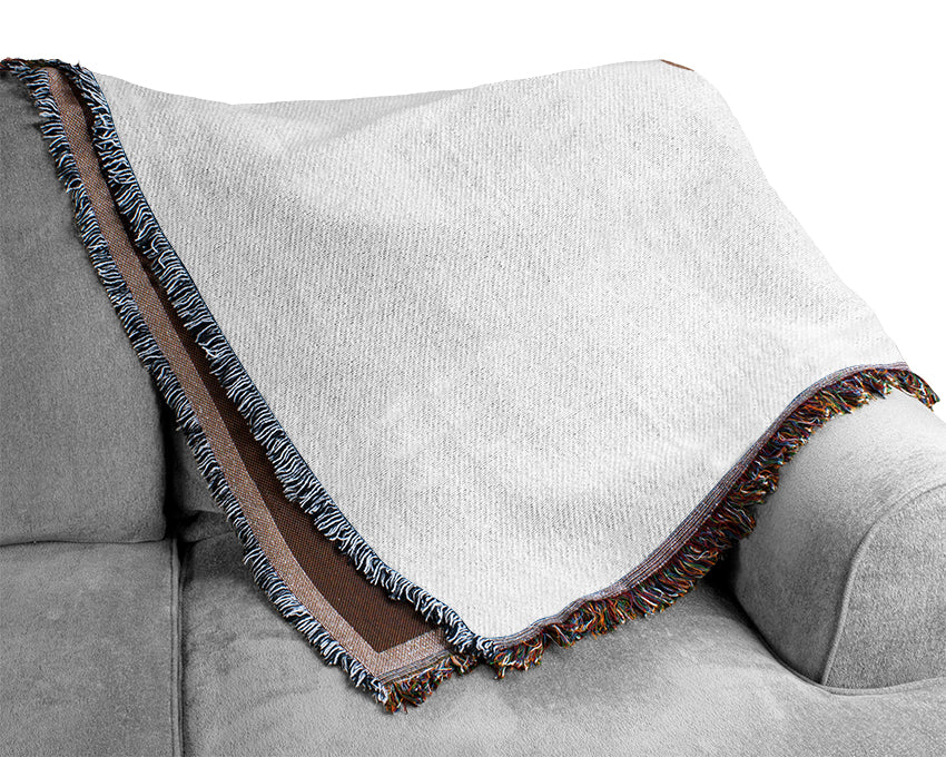 Surreal Brown Tree Woven Blanket