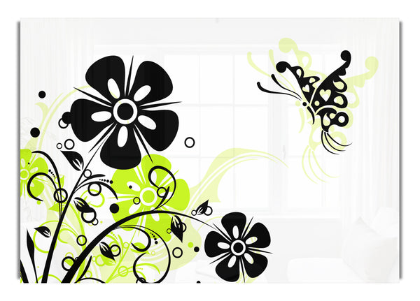 Black Flower Butterfly