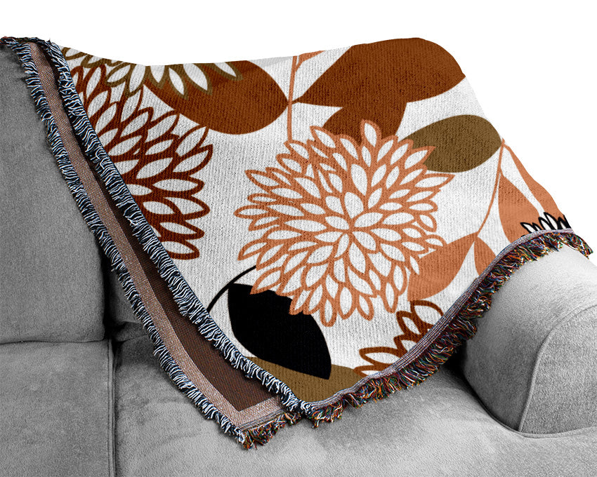 Petals Of Beauty Woven Blanket