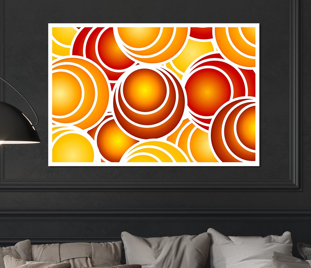 The Orange Orchard Print Poster Wall Art