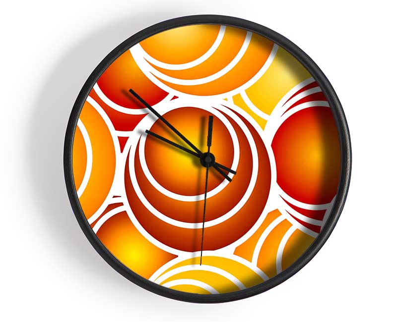 The Orange Orchard Clock - Wallart-Direct UK