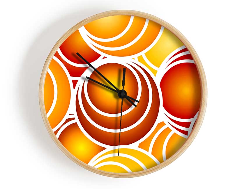 The Orange Orchard Clock - Wallart-Direct UK
