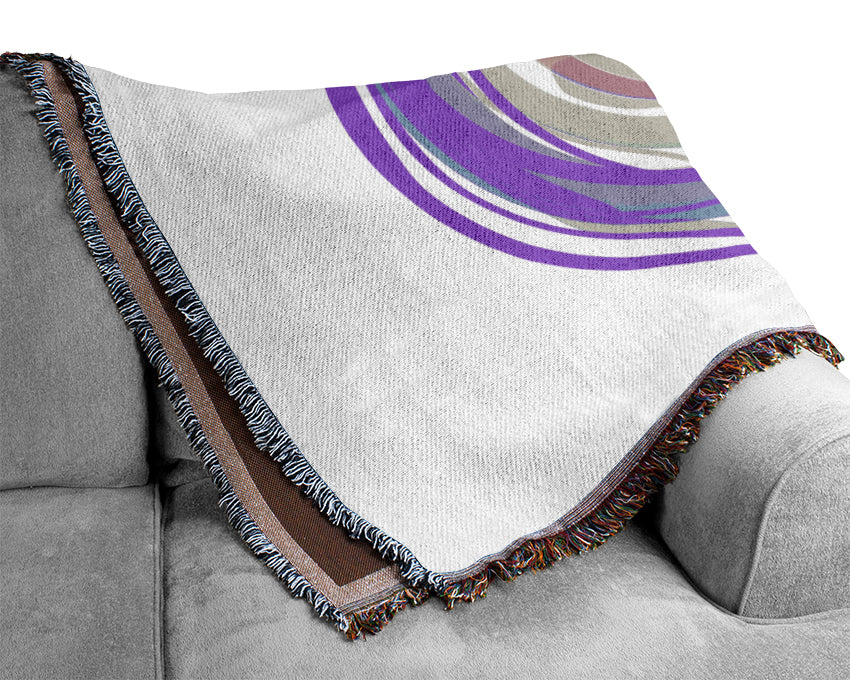 Trio Of Swirls Woven Blanket