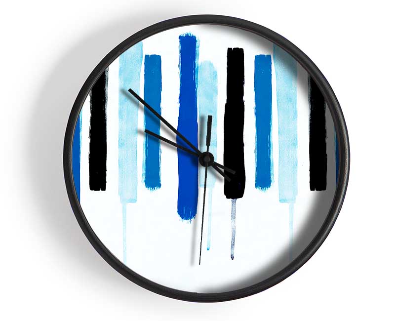 Piano Key Blues Clock - Wallart-Direct UK